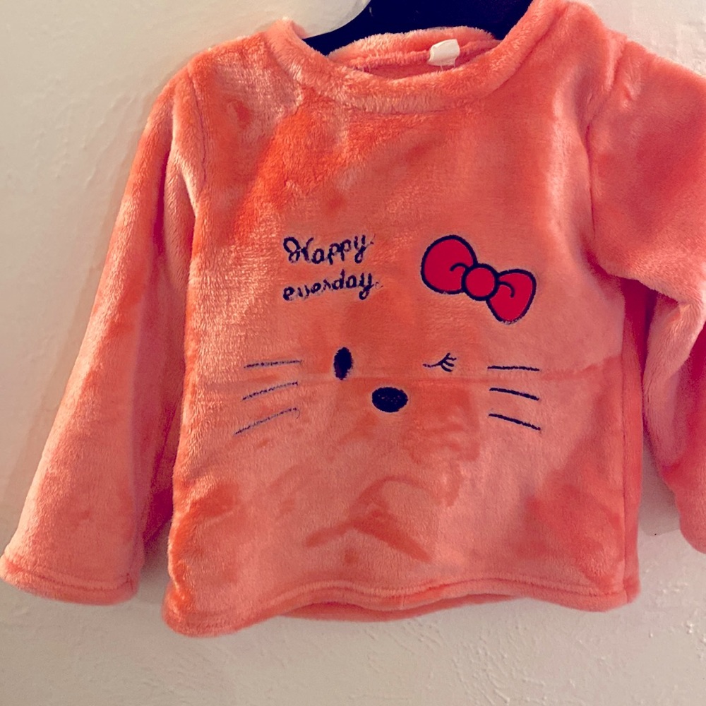 Little girls pink Hello Kitty sweatsuit